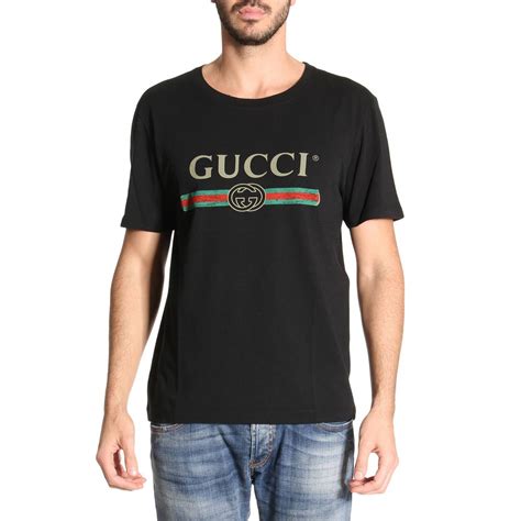 gucci t shirt black|gucci t shirt black men.